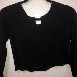 Lettuce Trim V Cut Neck Tee